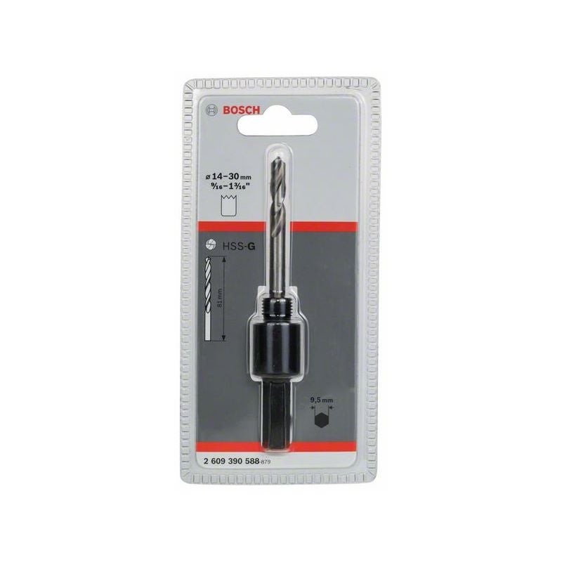Bosch Sechskantadapter, 1/2-Zoll 20 UNF, 14 - 30 mm, SW 9,52 #2609390588