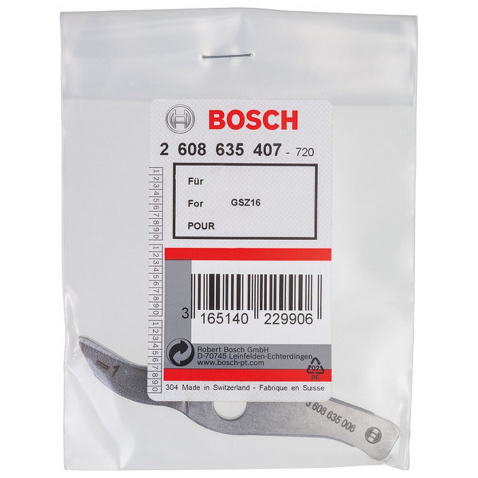 Bosch Messer gerade bis 1,0 mm, für Bosch-Schlitzschere GSZ 160 Professional #2608635407