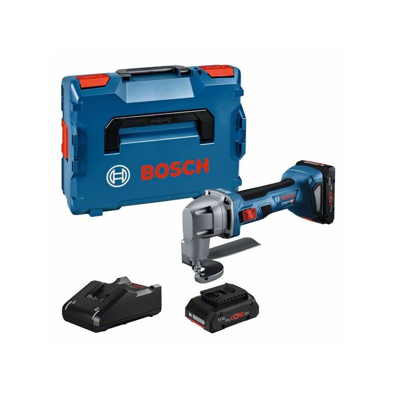 Bosch Akku-Blechschere GSC 18V-16 E, 2 x Akku ProCORE18V 4.0Ah in L-BOXX #0601926301