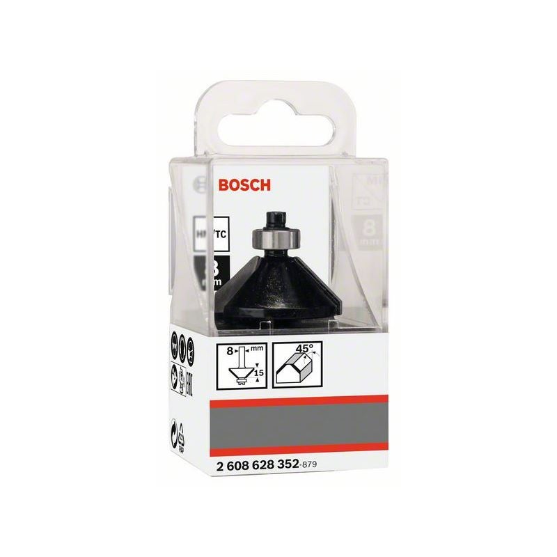 Bosch PRO Fasefräser, W 45°, D 8 mm #2608628352