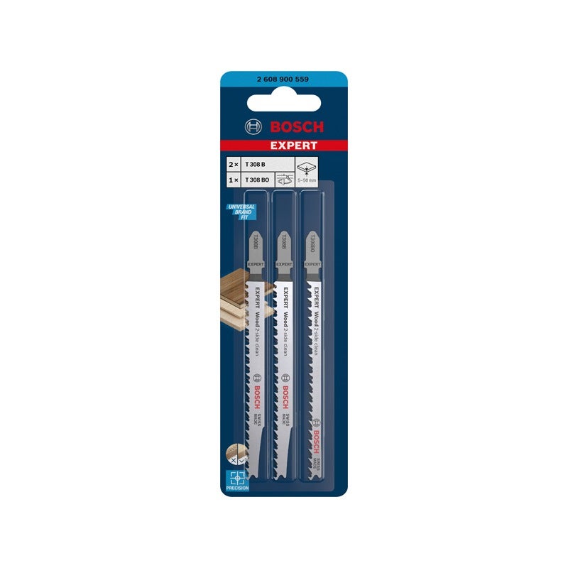 Bosch Expert Wood 2-side clean Stichsägeblatt-Set, 3-tlg. #2608900559