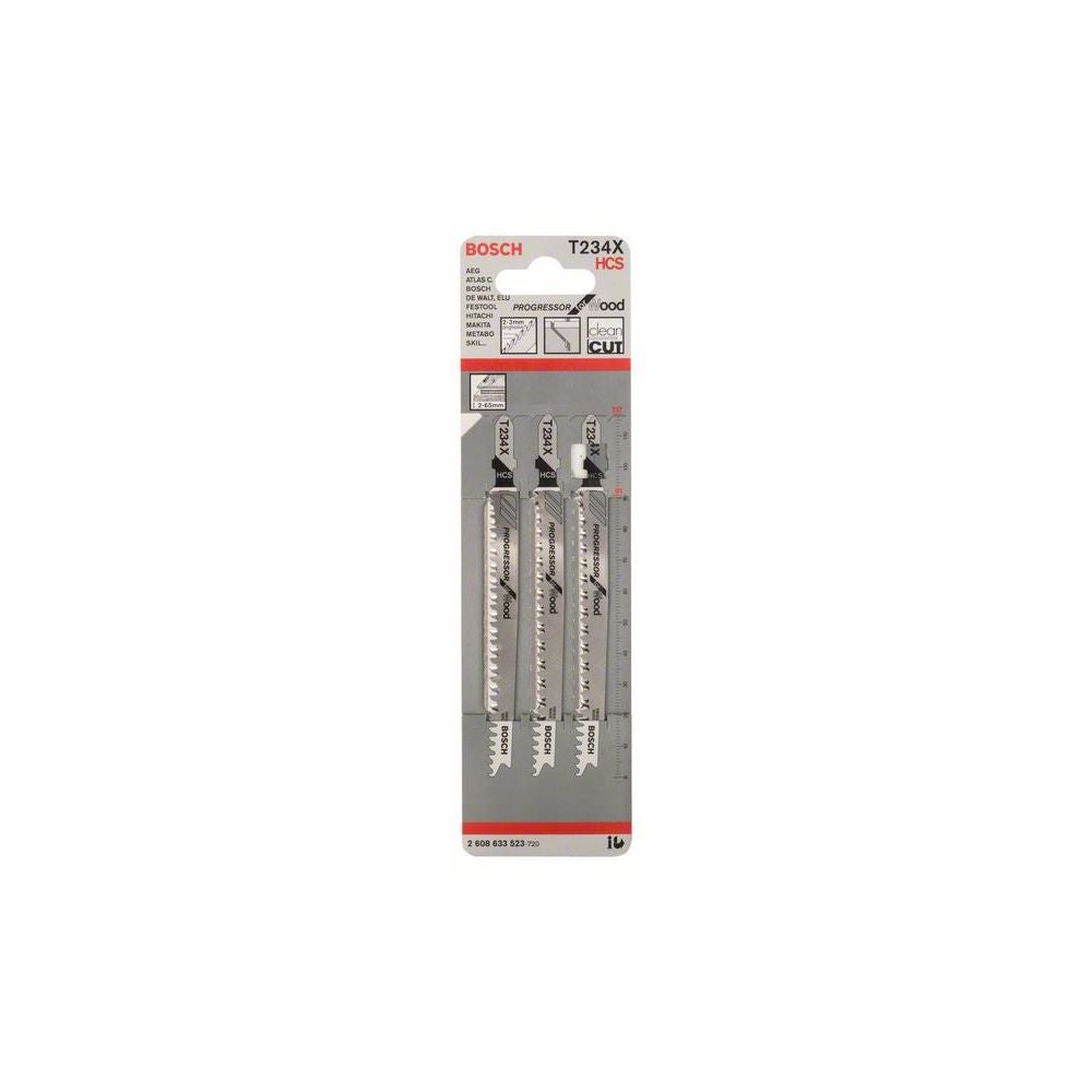 Bosch Stichsägeblatt T 234 X Progressor for Wood, 5er-Pack #2608633528