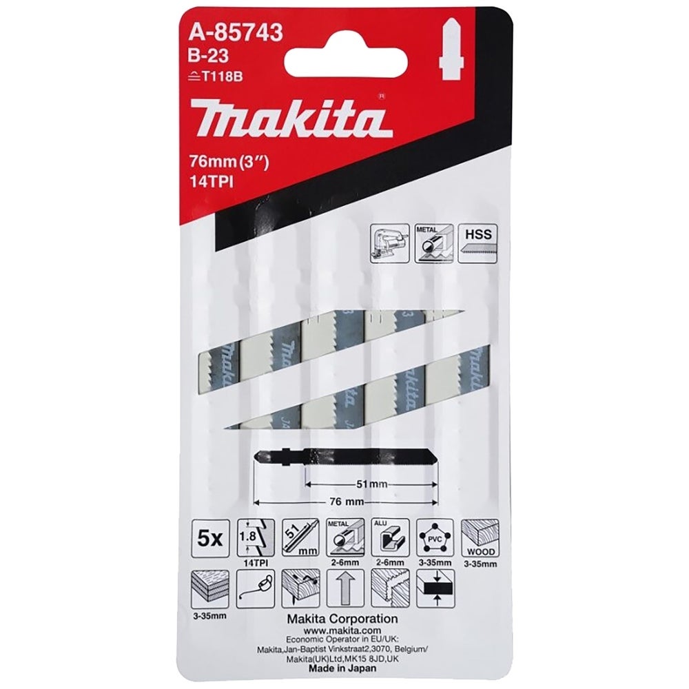 Makita Stichsägeblatt für Metall #A-85743