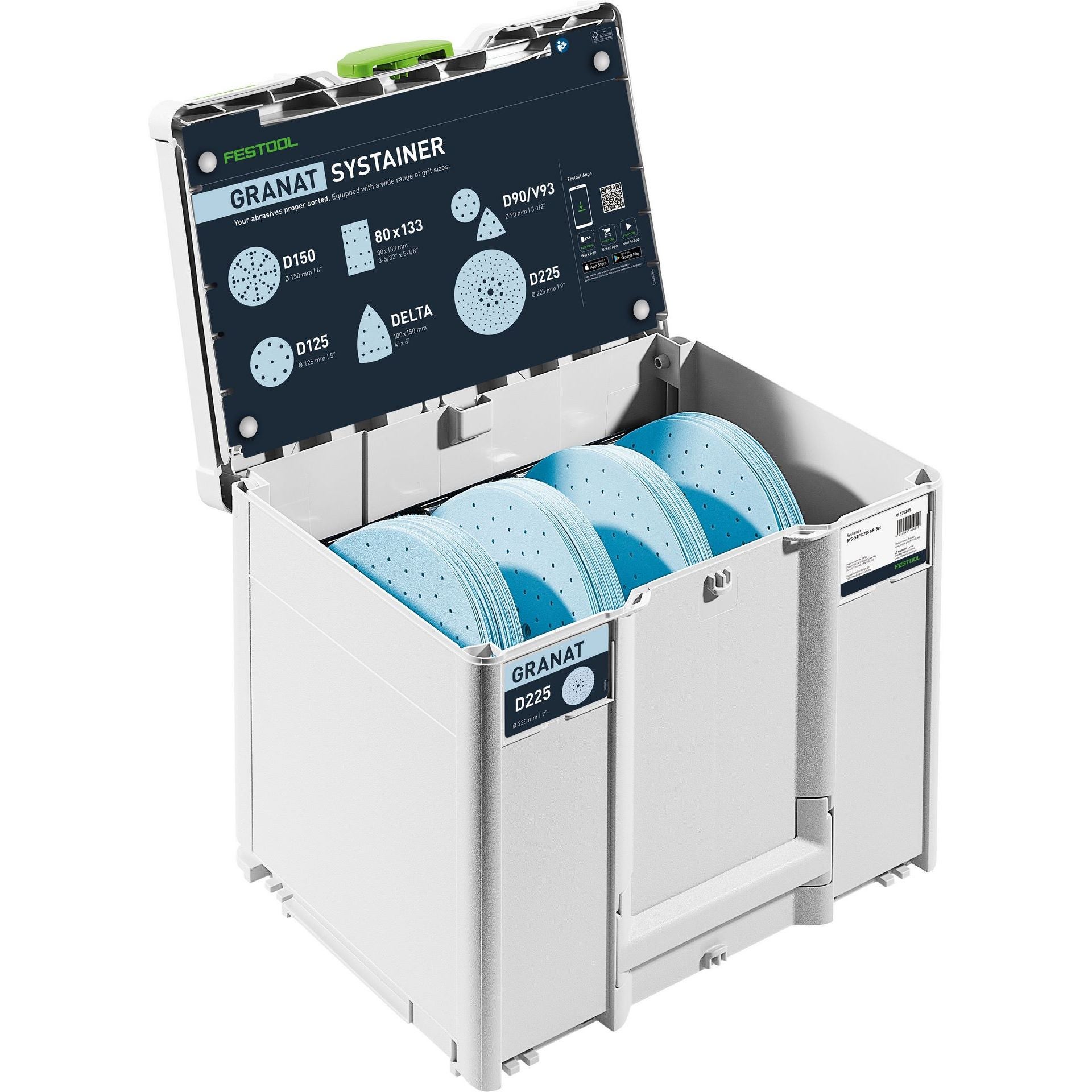 Festool Schleifmittel-Systainer³ Granat D225 GR SYS #578281