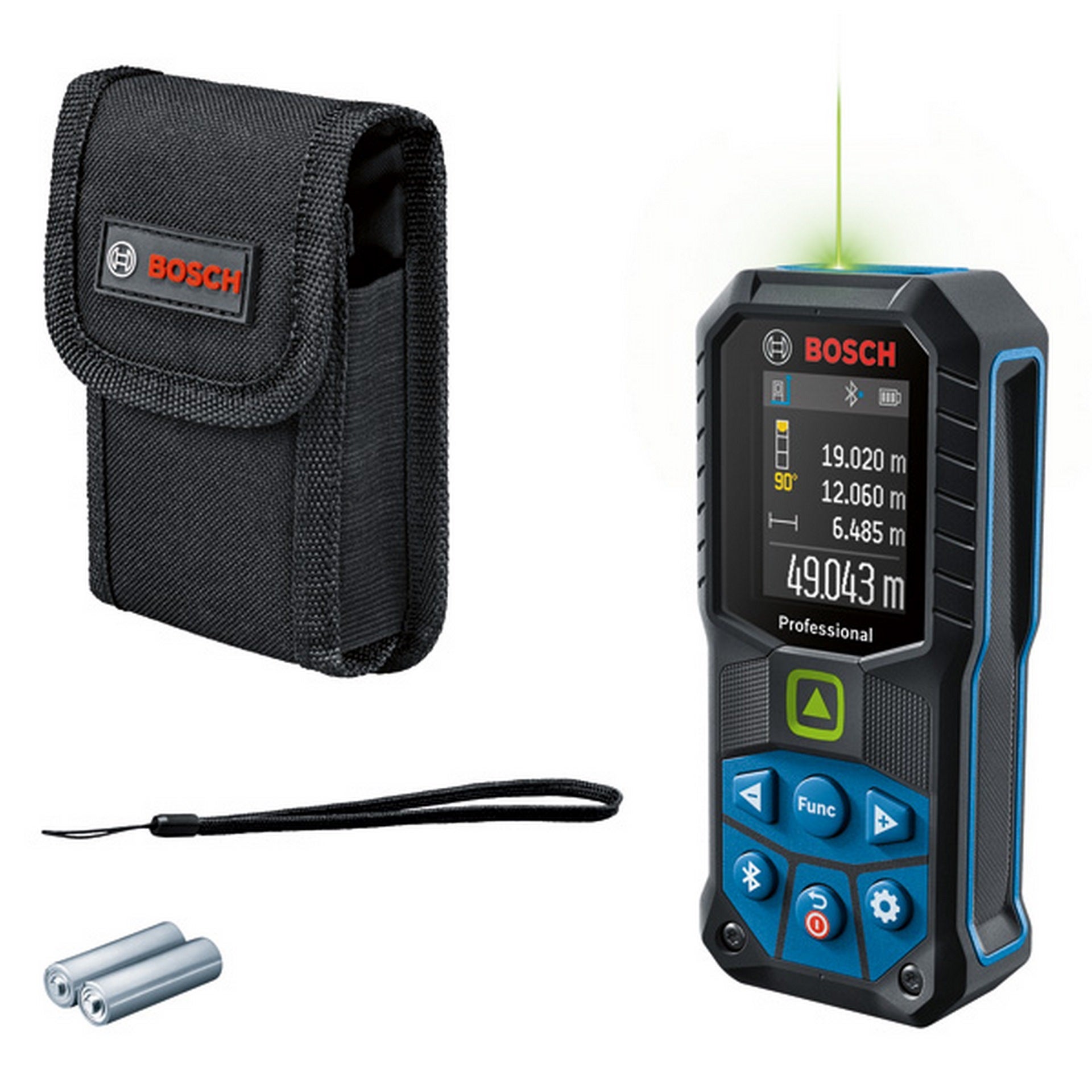 Bosch Laser-Entfernungsmesser GLM 50-27 CG, 2 x 1,5 V LR6-Batterie (AA) #0601072U00