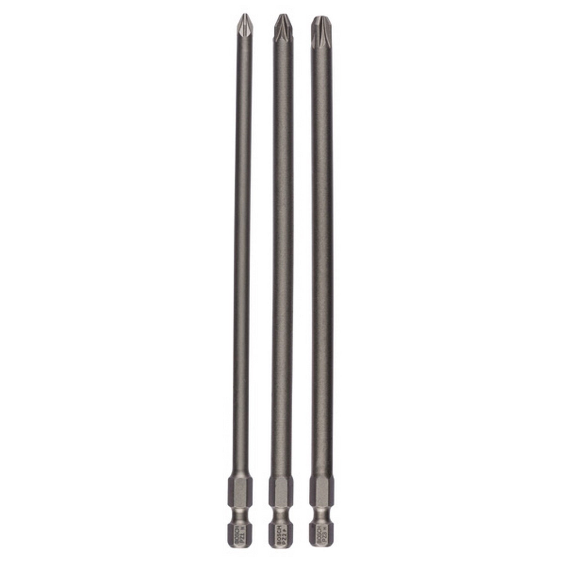 Bosch Schrauberbit-Set Extra-Hart, 3-teilig, PZ1, PZ2, PZ3, 152 mm #2607001762