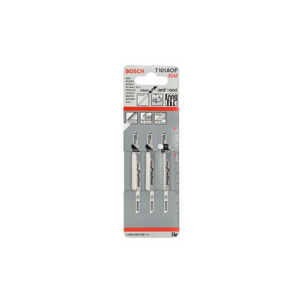 Bosch PRO Hardwood clean curve T101AOF Stichsägeblatt, 83 mm, 3-tlg. #2608636225