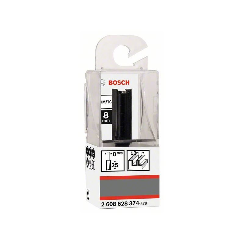 Bosch PRO Nutfräser, zweischneidig, D 12 mm, L 31,5 mm, S 8 mm #2608628374