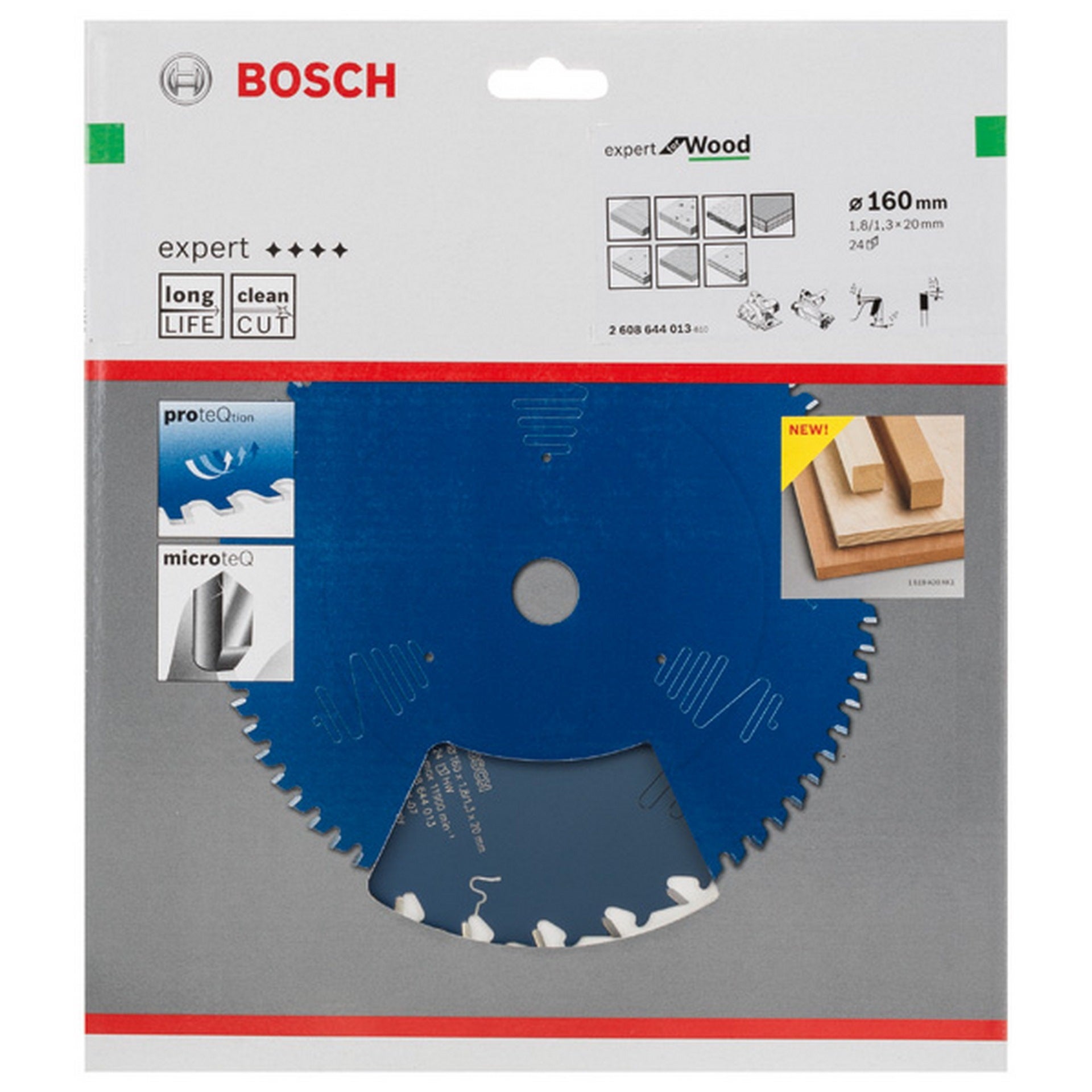 Bosch Kreissägeblatt Expert for Wood, H 160 x 20, Z24 #2608644013