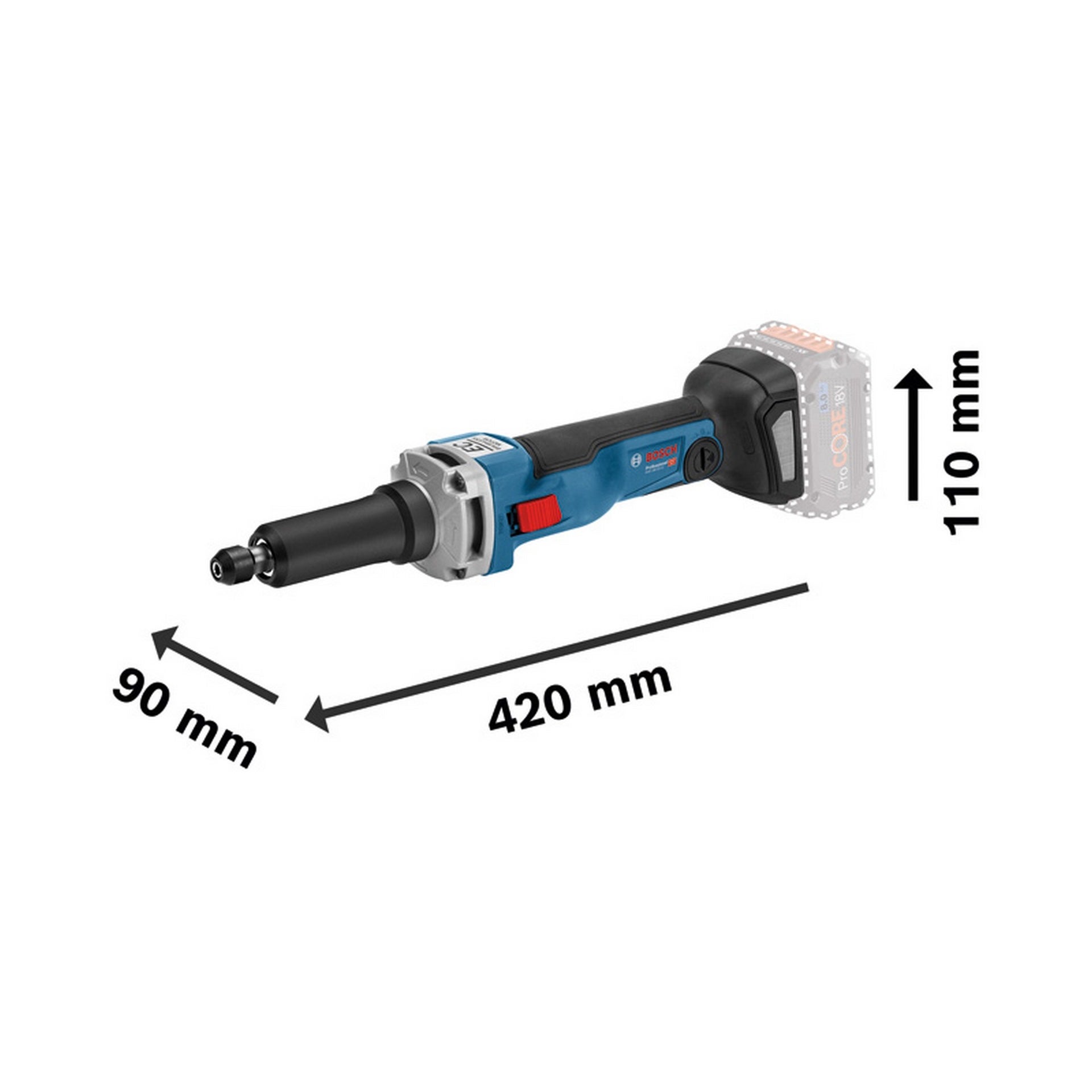 Bosch Akku-Geradschleifer GGS 18V-23 LC #0601229100