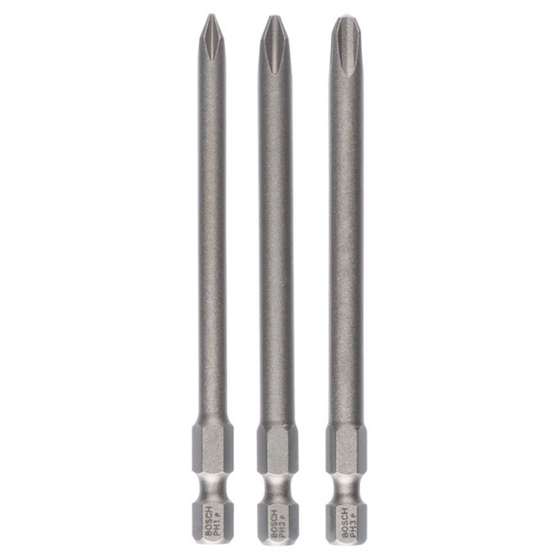 Bosch Schrauberbit-Set Extra-Hart, 3-teilig, PH1, PH2, PH3, 89 mm #2607001757