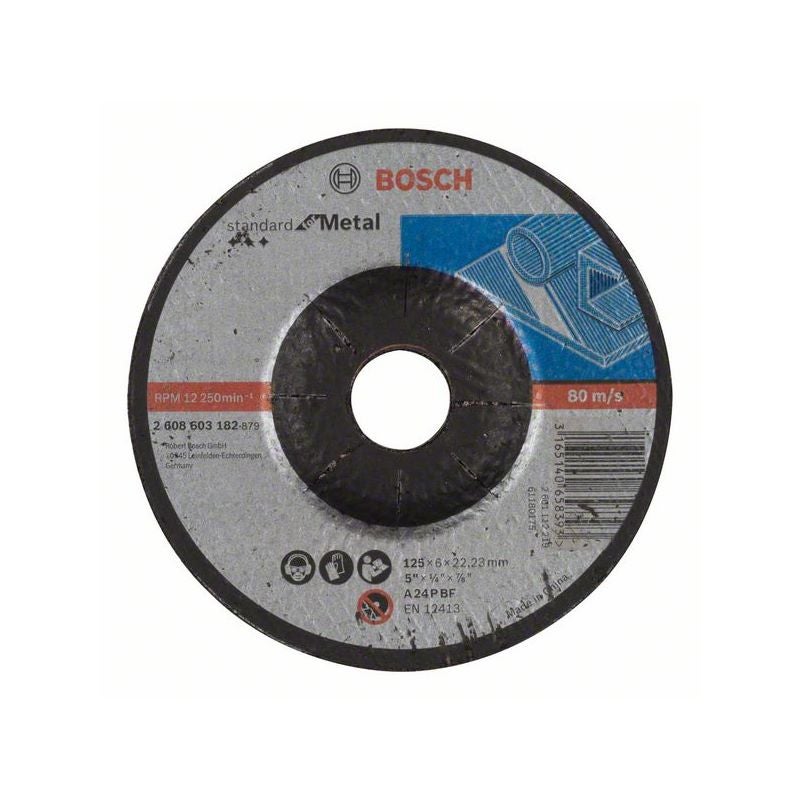 Bosch PRO Metal Schleifscheibe, 125 x 6 x 22.23 mm #2608603182