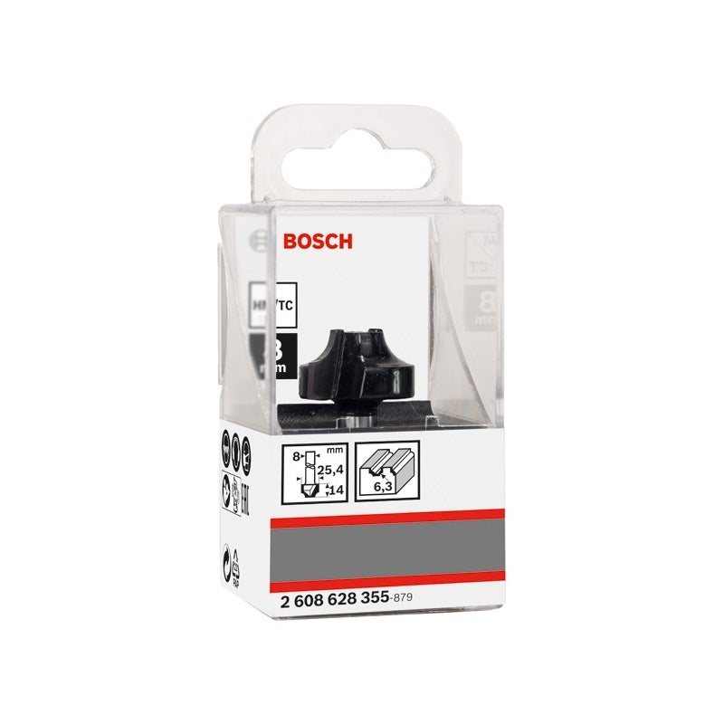 Bosch PRO Abrundfräser, R 6,3 mm, S 8 mm #2608628355