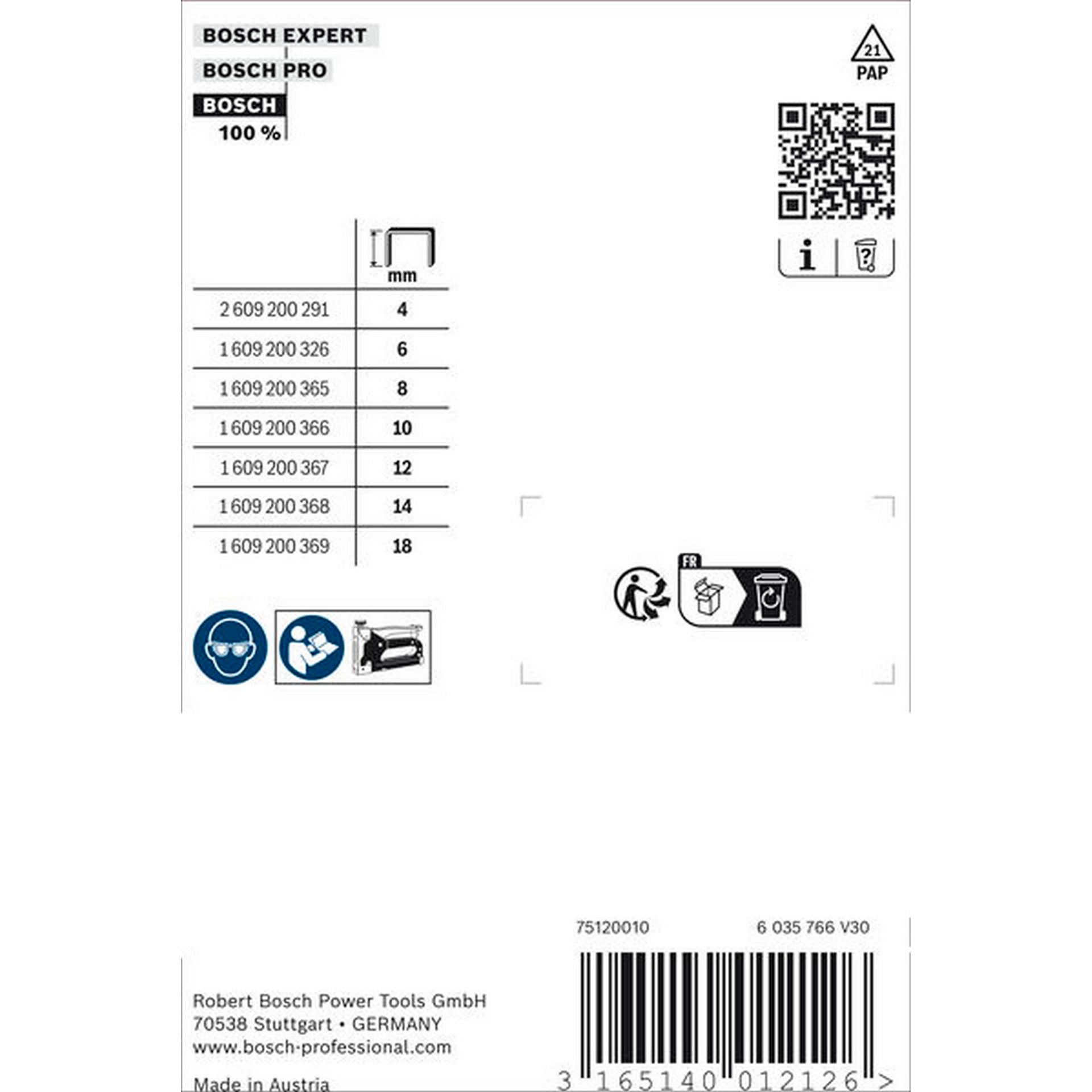 Bosch Feindrahtklammern, Typ 53/6 #1609200326