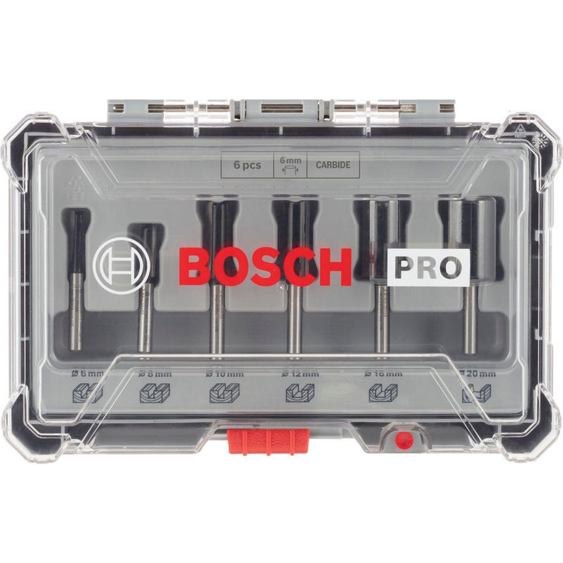 Bosch PRO Nutfräser-Set, Schaft 6 mm, 6-tlg. #2607017465