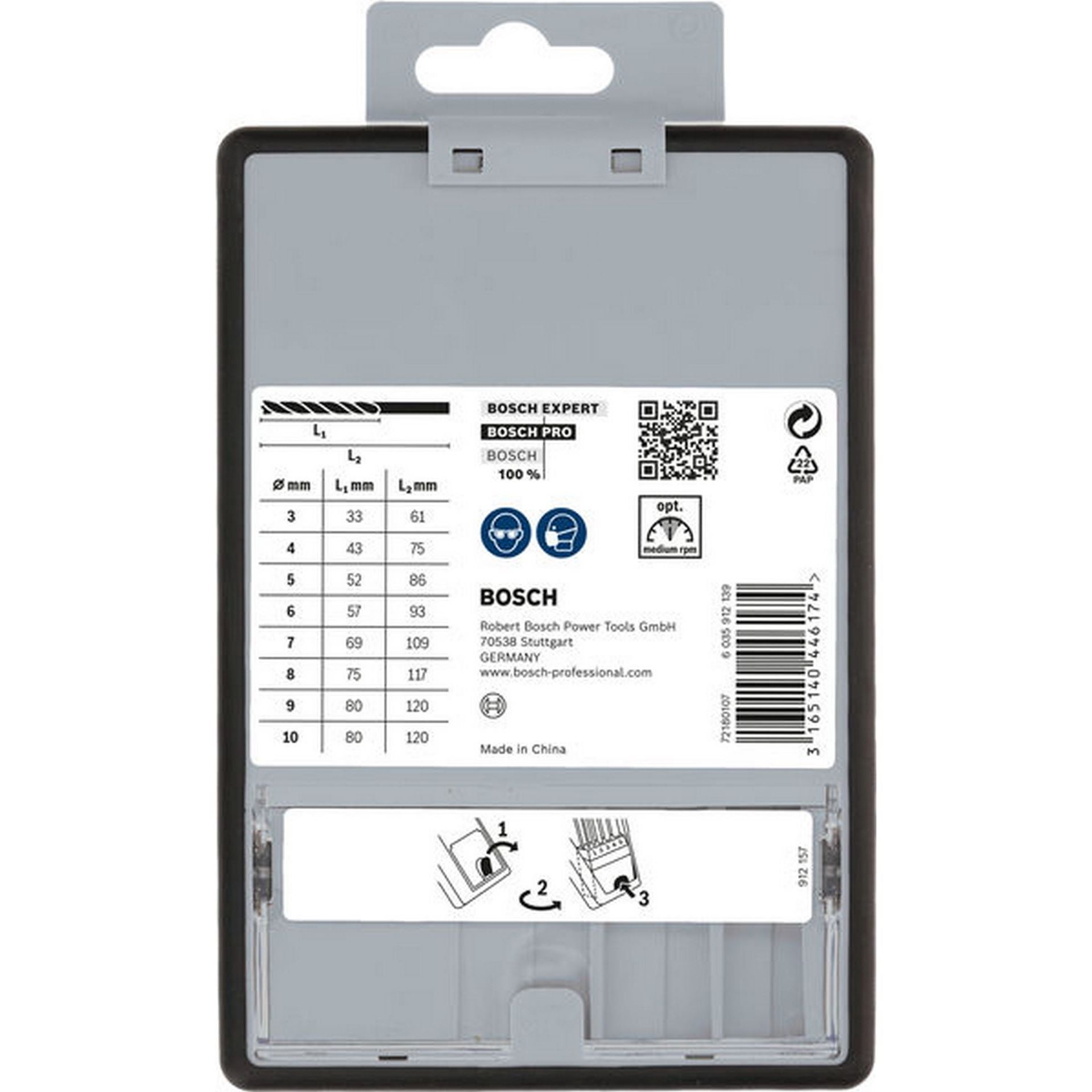 Bosch PRO Wood Holzspiralbohrer Set. 8-tlg. #2607010533