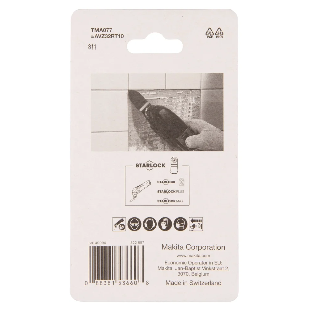 Makita Schleifplatte HM/RIFF, 32 x 50 mm, K100, TMA077 #B-65109