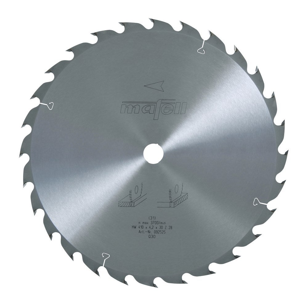Mafell Sägeblatt-HM, 410 x 2,5/4,2 x 30 mm, Z 28, WZ (MKS 165 Ec) #092525