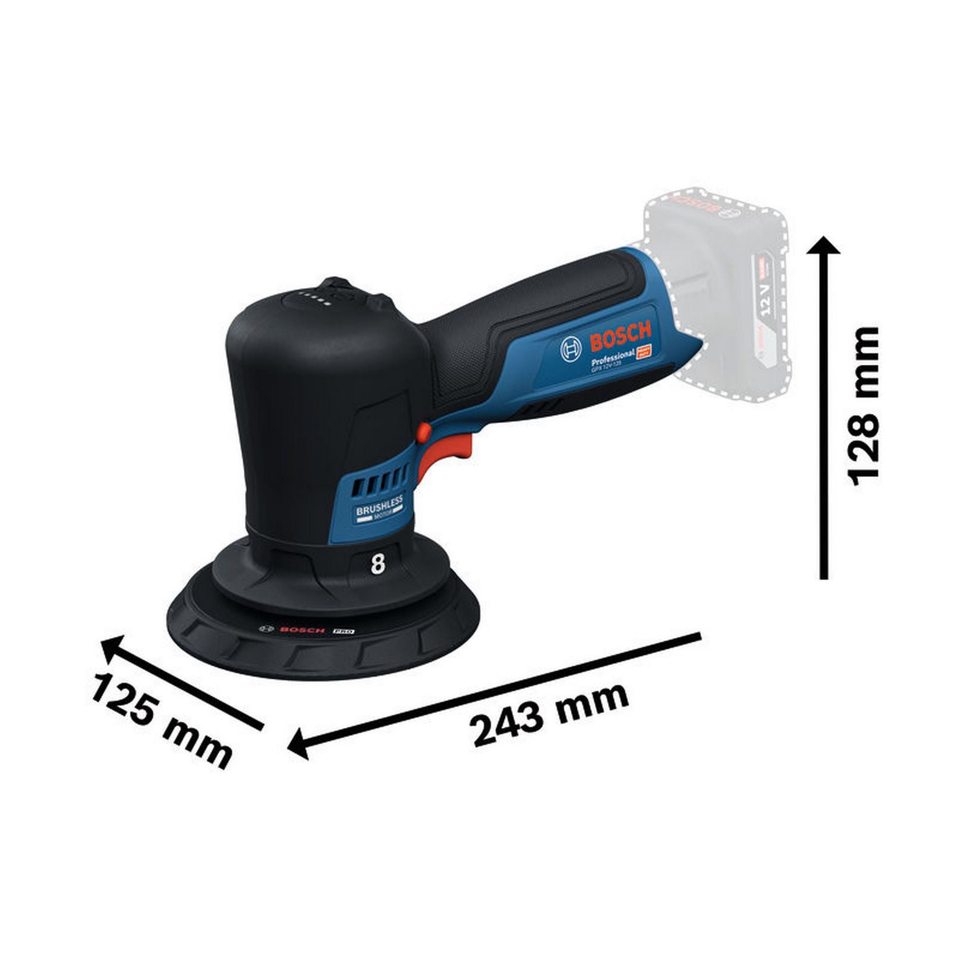 Bosch Polierer GPX 12V-125 #06019L4101