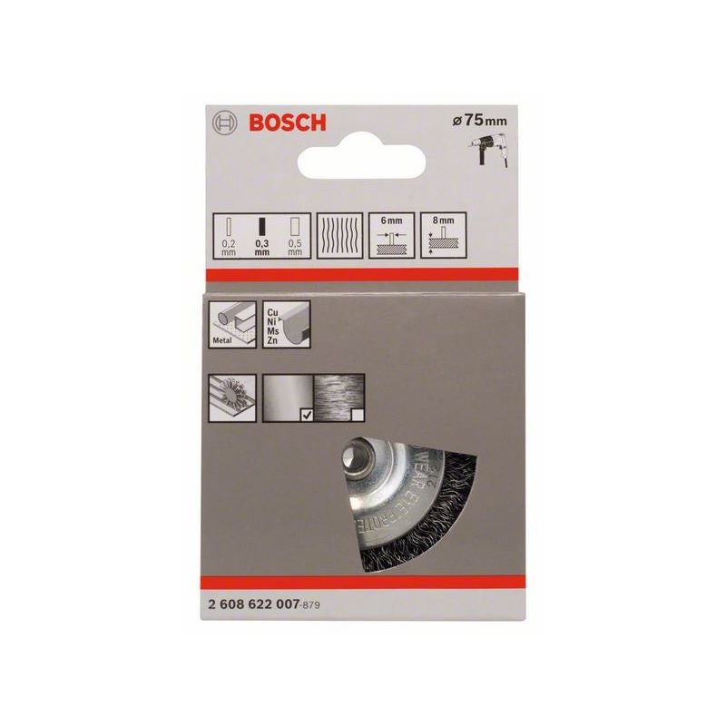 Bosch PRO Metal clean Scheibenbürste, gerader Schaft, 75 x 0,3 mm #2608622007