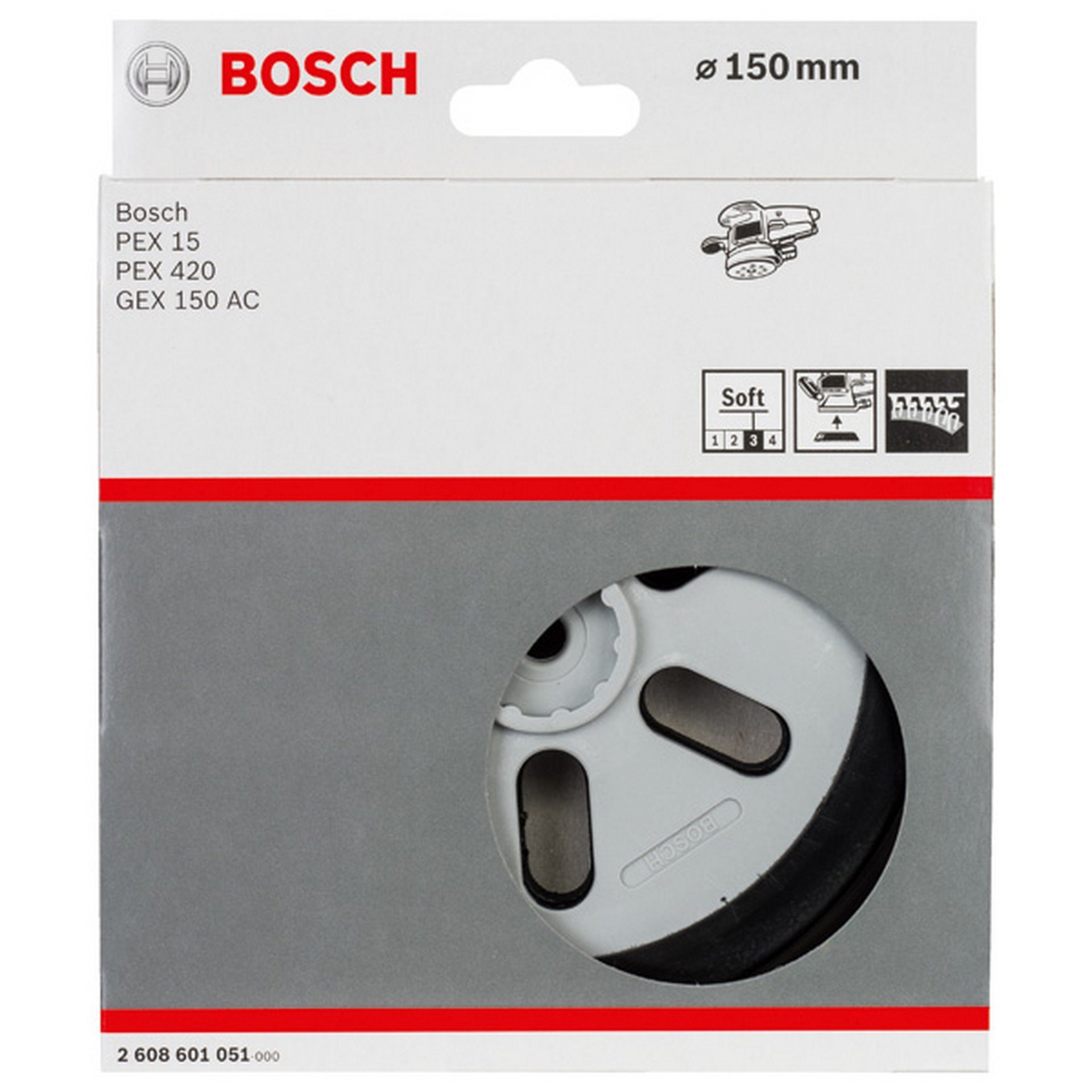 Bosch PRO Schleifteller, weich, 150 mm #2608601051