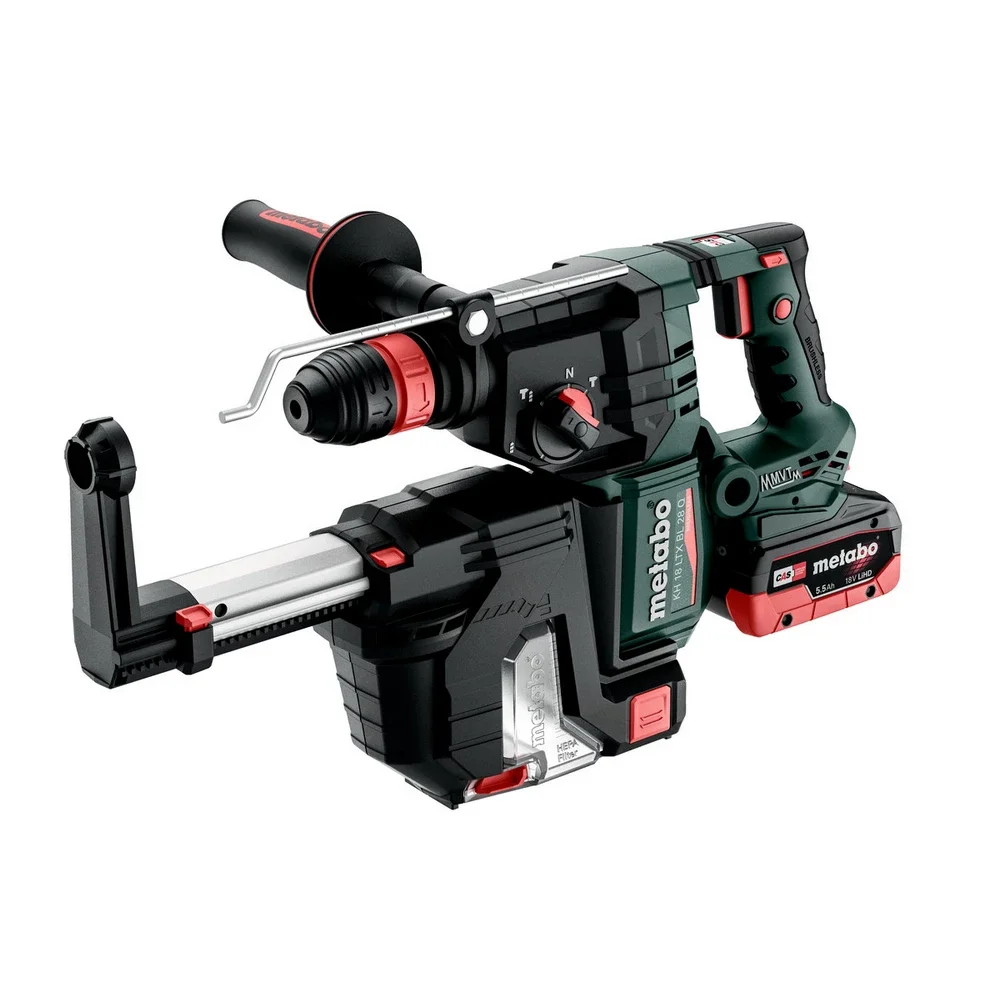 Metabo Akku-Kombihammer KH 18 LTX BL 28 Q Set ISA #601715930 mit integrierter Staubabsaugung und Met
