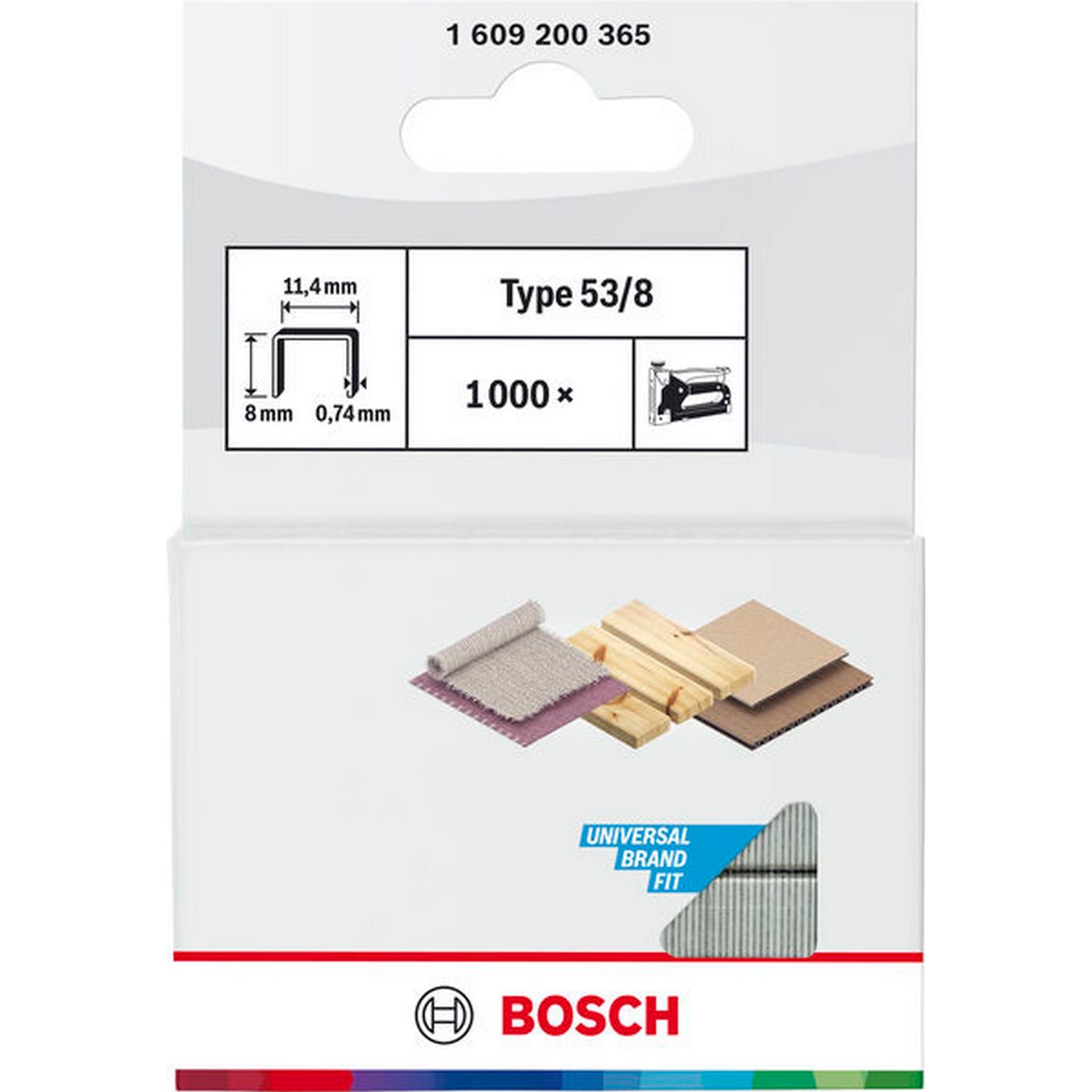 Bosch Feindrahtklammern, Typ 53/8 #1609200365