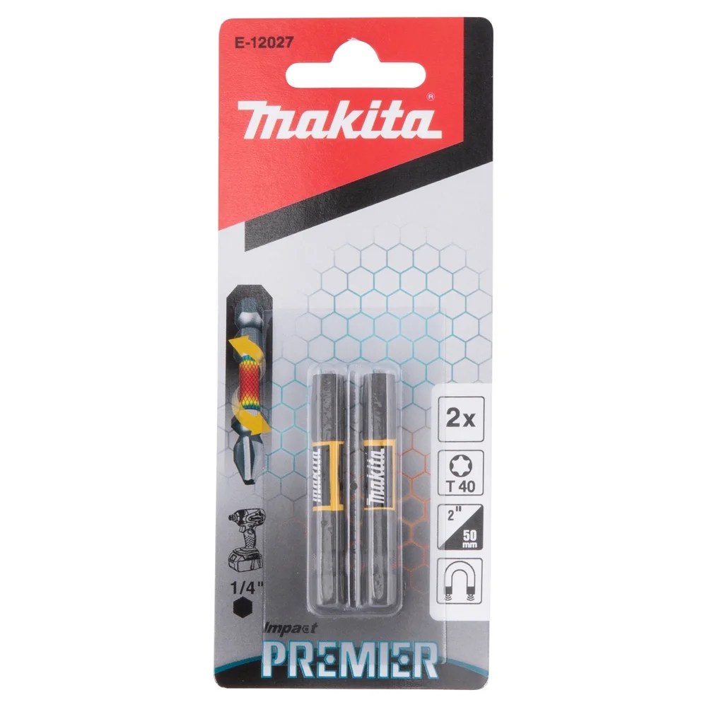 Makita Impact Premier Bit T40 2 Stück #E-12027