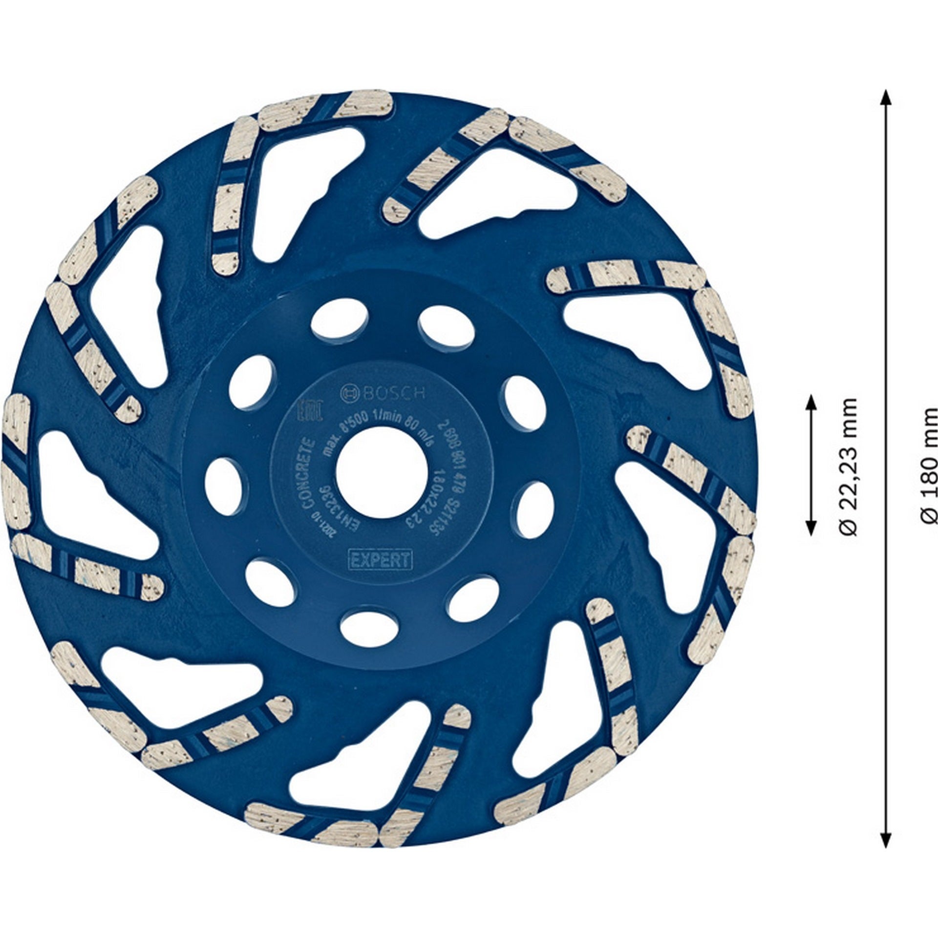 Bosch EXPERT Concrete Topfscheibe, 180x22,23x4,5 mm #2608901479