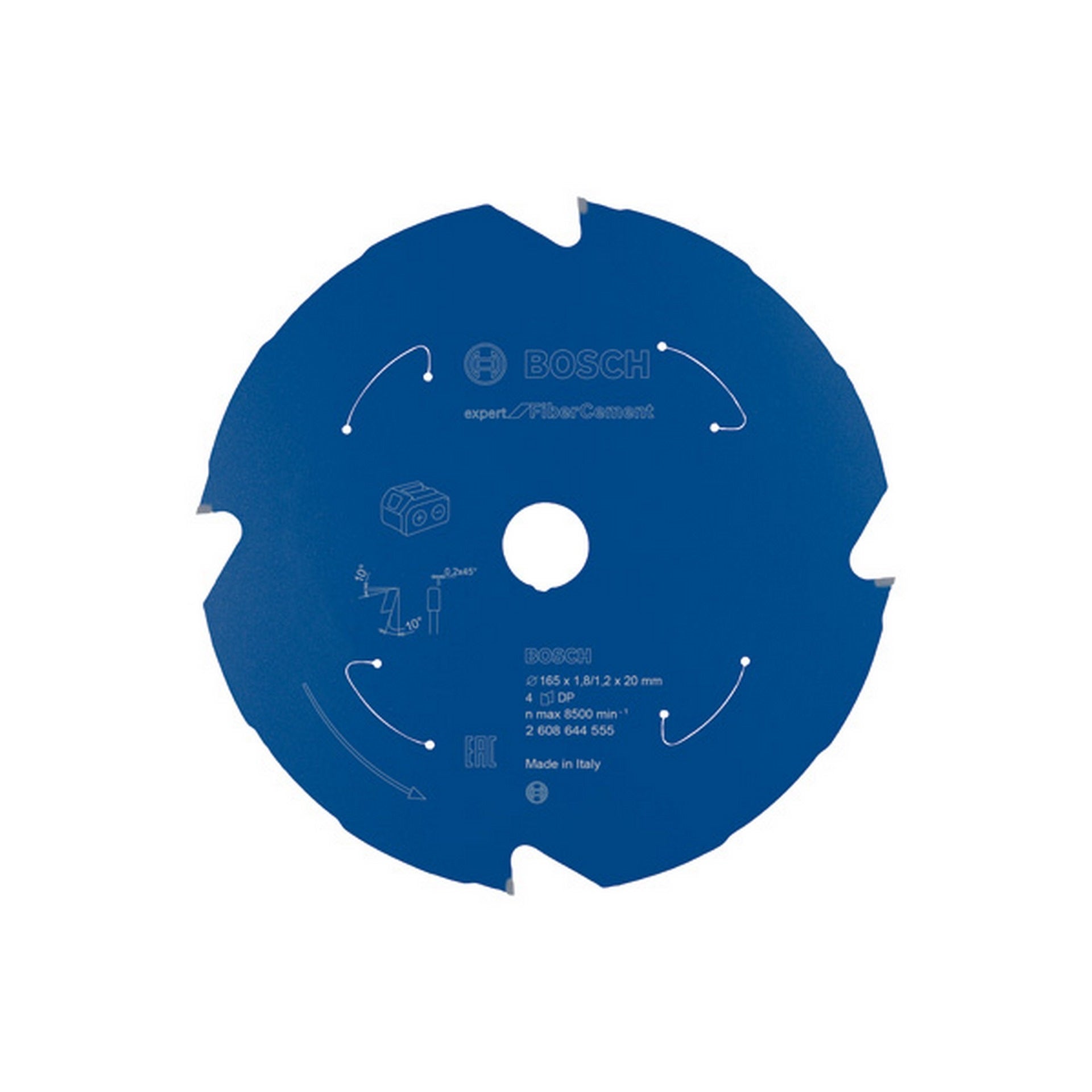 Bosch Kreissägeblatt für Akkusägen Expert for Fibre Cement, 165 x 1,8/1,2 x 20, T4 #2608644555