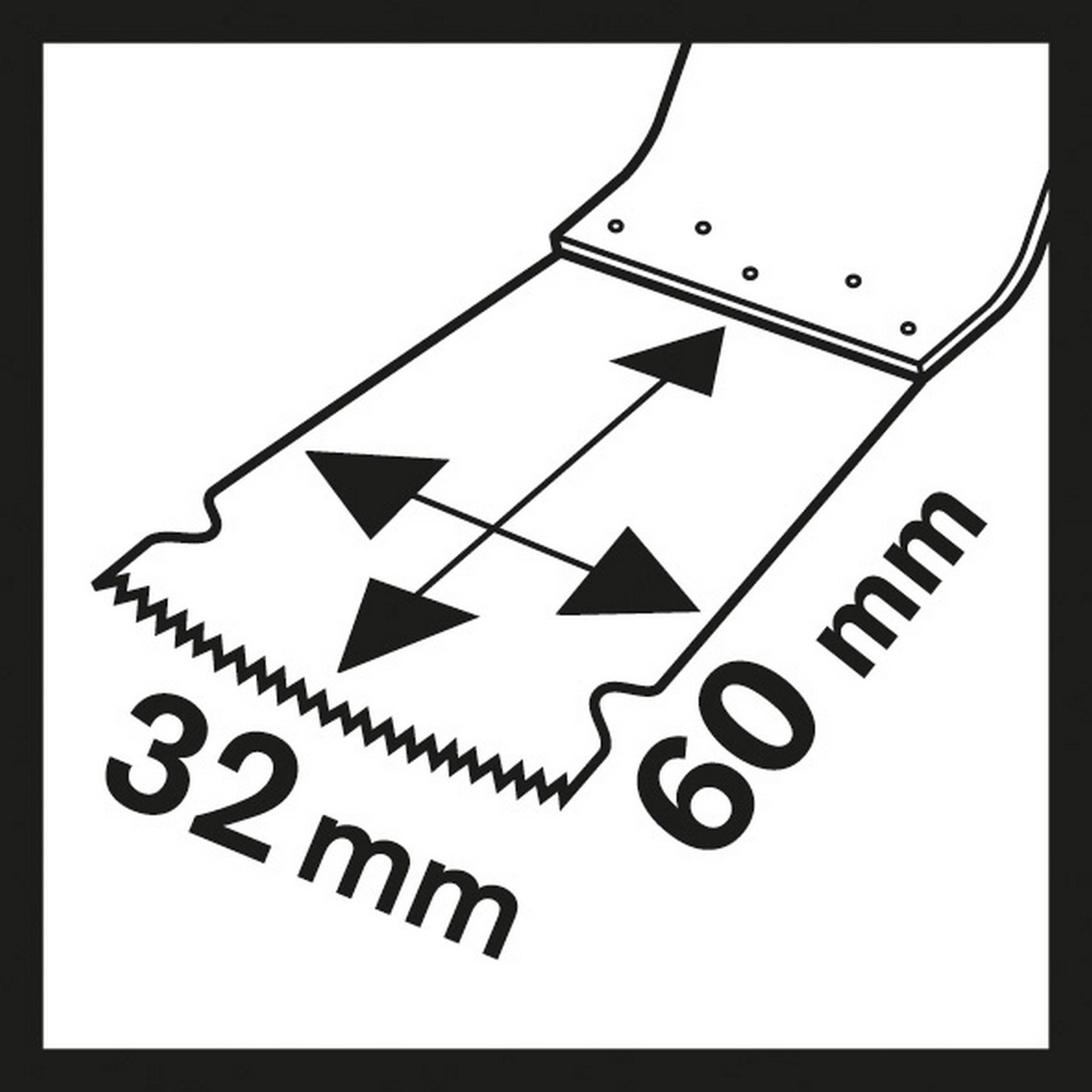 Bosch HCS Tauchsägeblatt PAIZ 32 EPC Wood, 60 x 32 mm, 1er-Pack #2608662561
