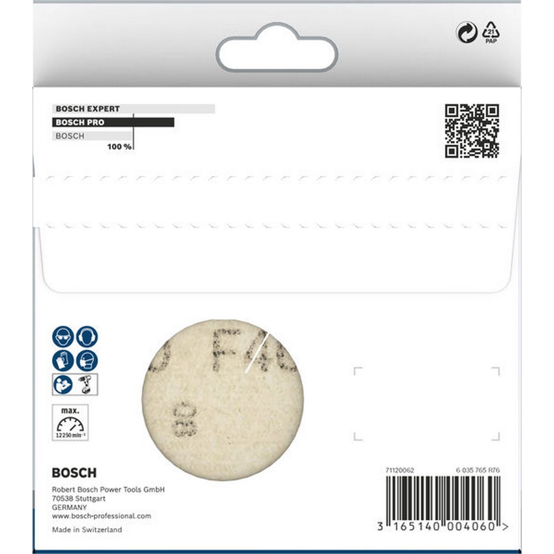 Bosch PRO F460 Schleifblatt, 125 mm, G120, 5-tlg. #1609200163