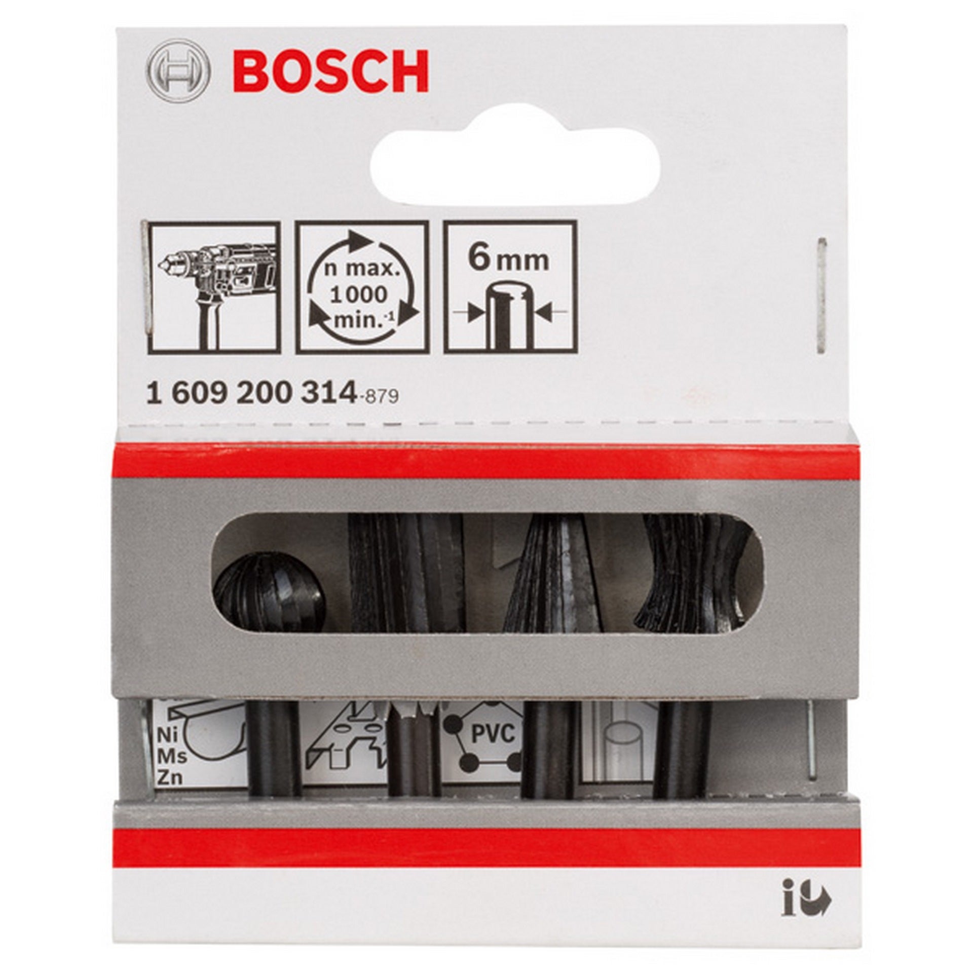 Bosch 4-tlg. Freihandfräser-Set, 13 mm #1609200314