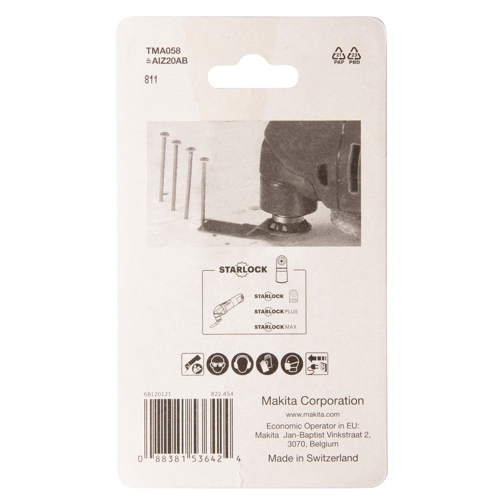 Makita Eintauchsägeblatt BiM, 20 mm, TMA058 #B-64923