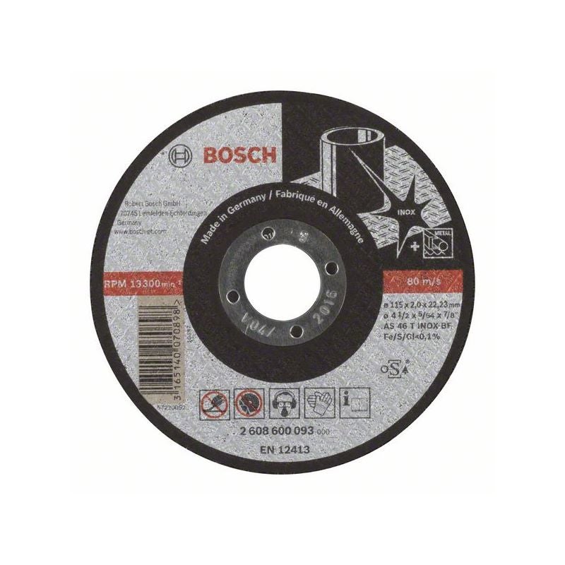 Bosch PRO Stainless Steel Trennscheibe, 115 x 2 x 22,23 mm #2608600093