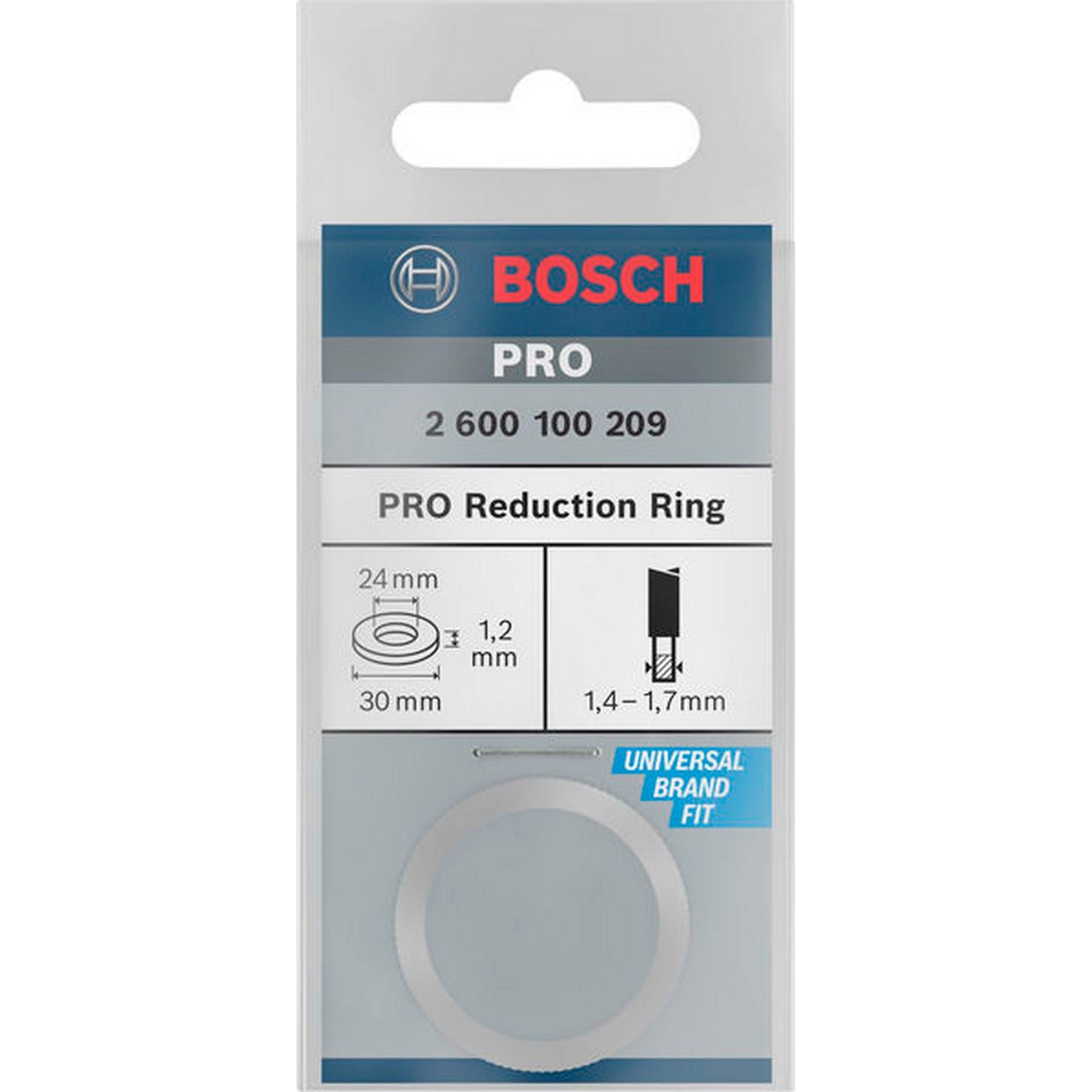 Bosch Reduzierring für PRO Kreissägeblatt, 30 x 1,2 x 24 mm #2600100209