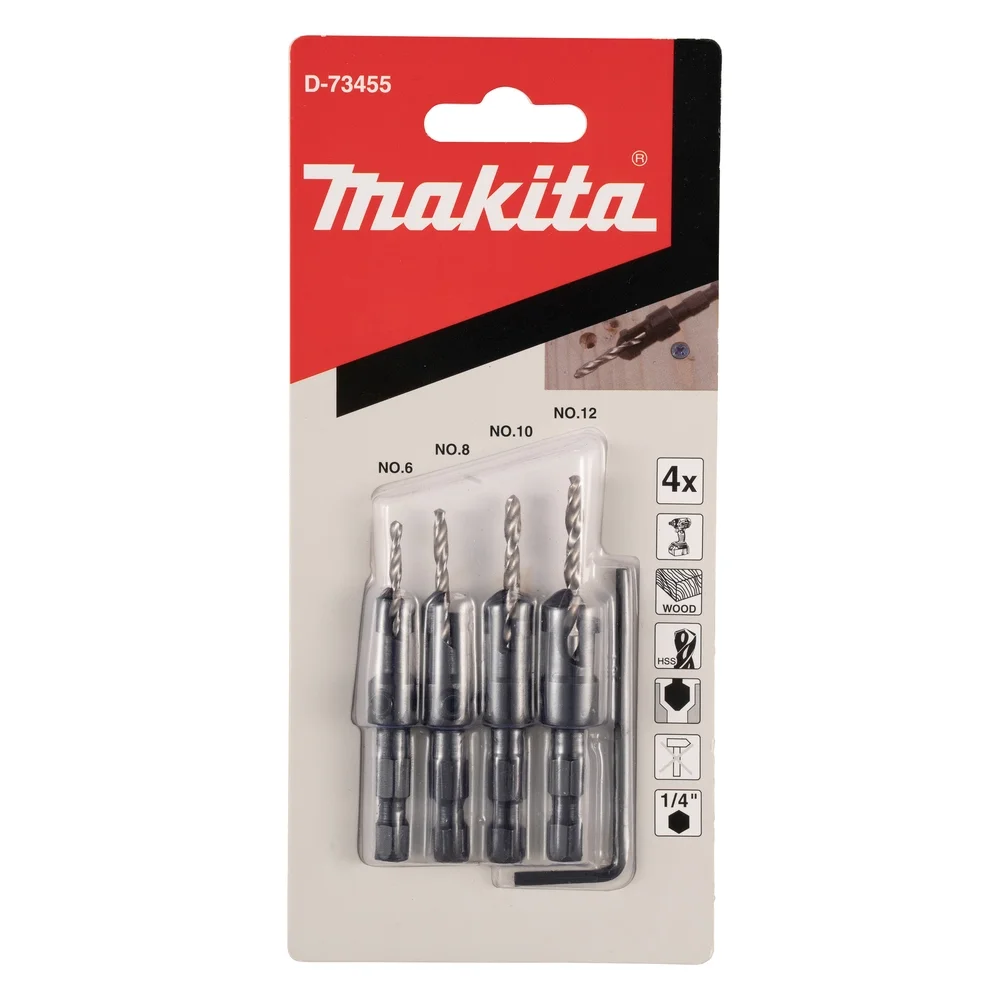 Makita Bohrsenker Set für Holz #D-73455