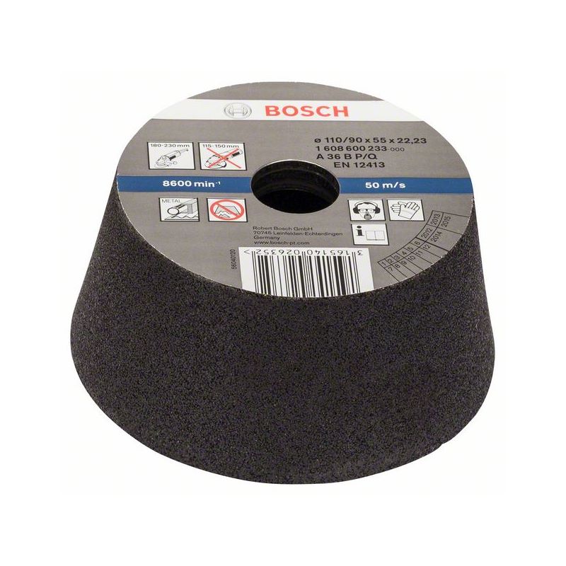 Bosch PRO Metal Konischer Schleiftopf, 90 x 110 x 55 mm, K36 #1608600233