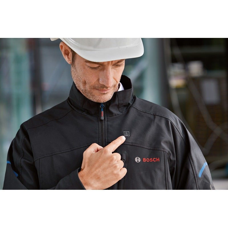 Bosch Beheizbare Jacke GHJ 12+18V XA S, 1 x Akku GBA 12V 2.0Ah, Ladegerät #06188000FX