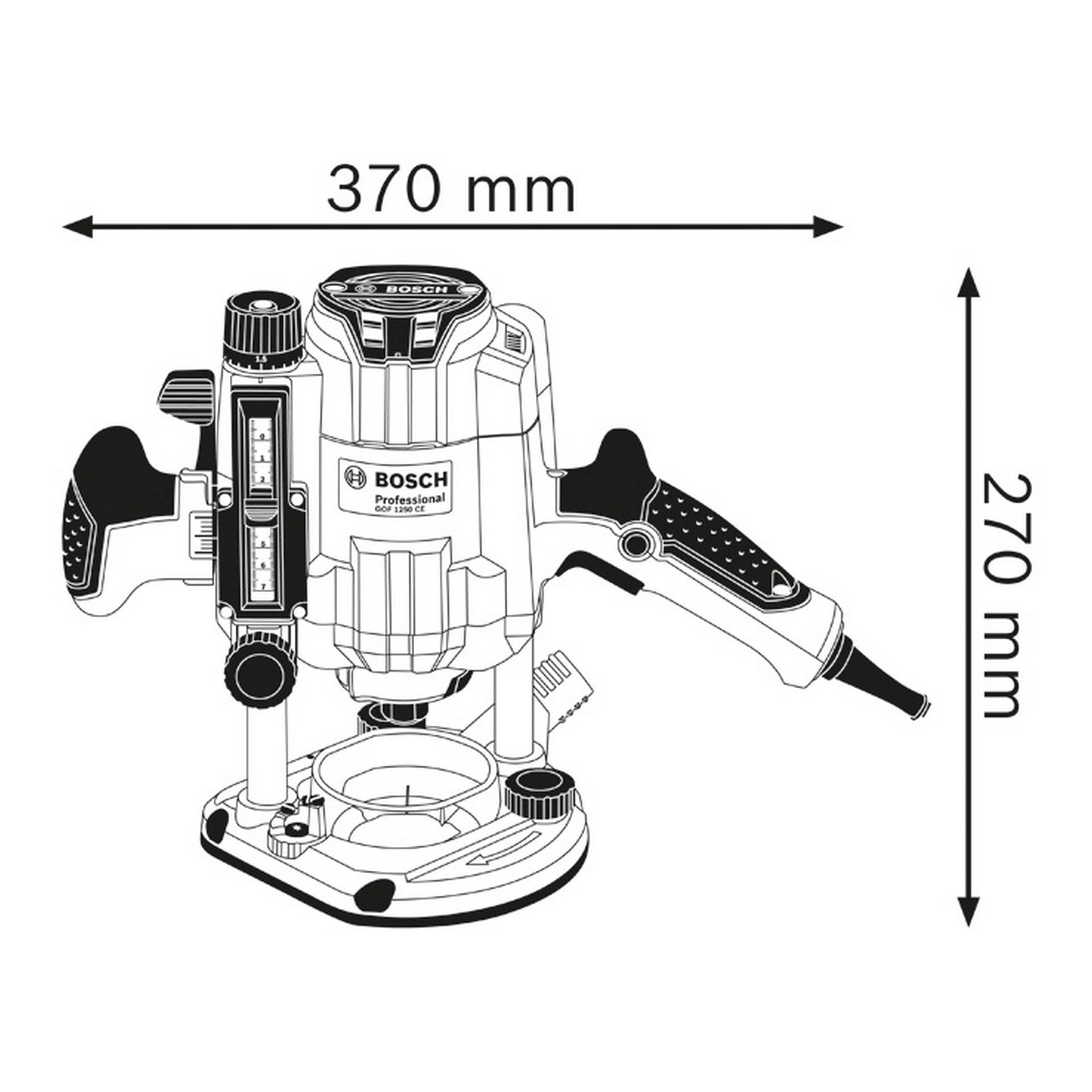 Bosch Oberfräse GOF 1250 CE #0601626000