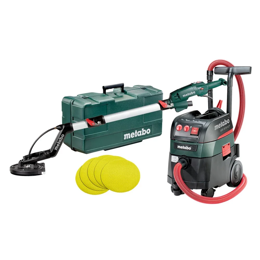 Metabo Langhalsschleifer LSV 5-225 Comfort + Allessauger ASR 35 M ACP Set #690940000 mit 25 Haftschl
