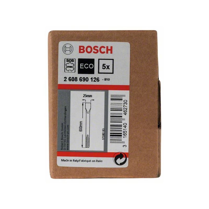 Bosch PRO SDS max-4C Flachmeißel-Set, 25 x 600 mm, 5-tlg. #2608690126