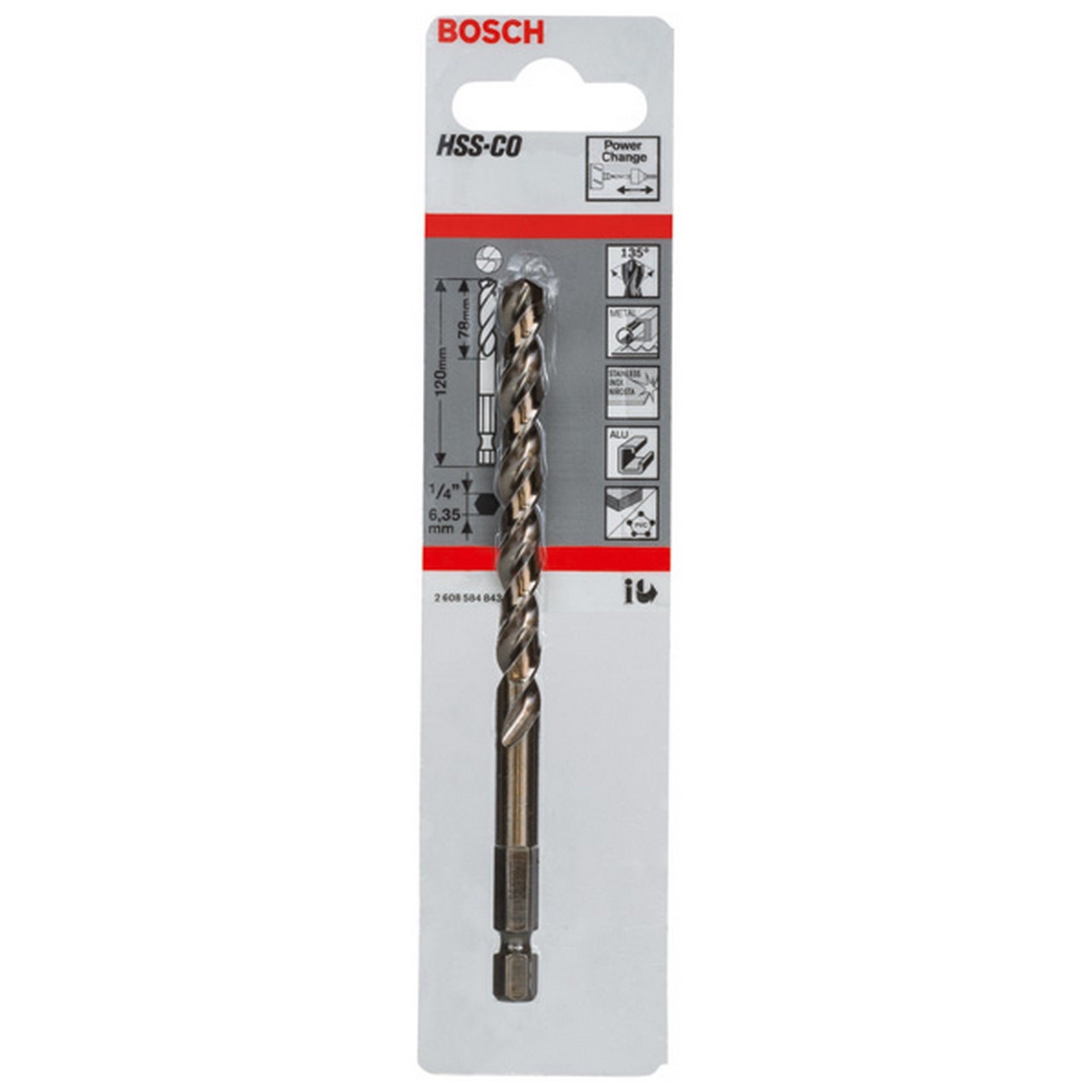 Bosch Zentrierbohrer HSS-Co, 120 mm #2608584843