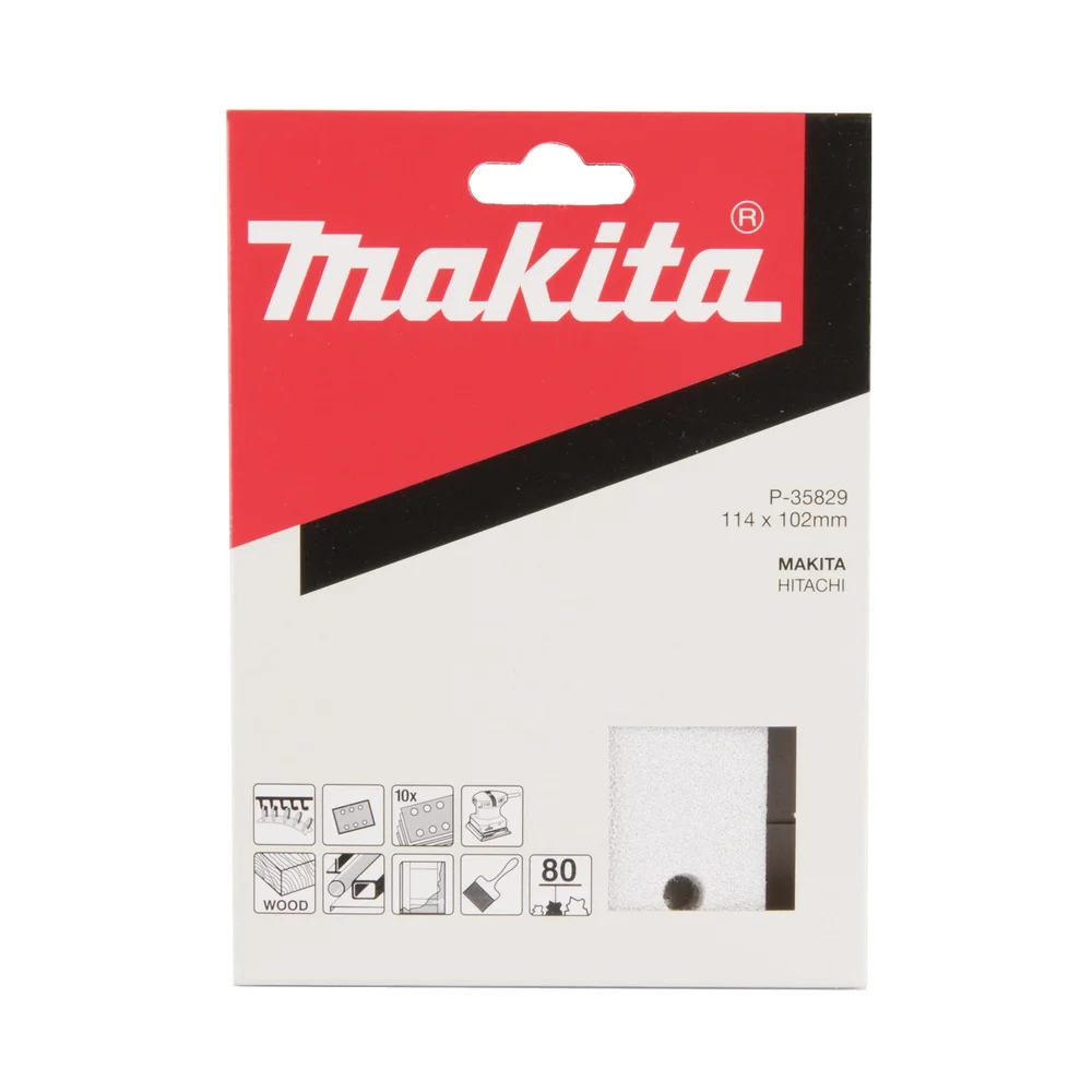 Makita Schleifpapier 114 x 102 mm, K80, 10 Stk. #P-35829