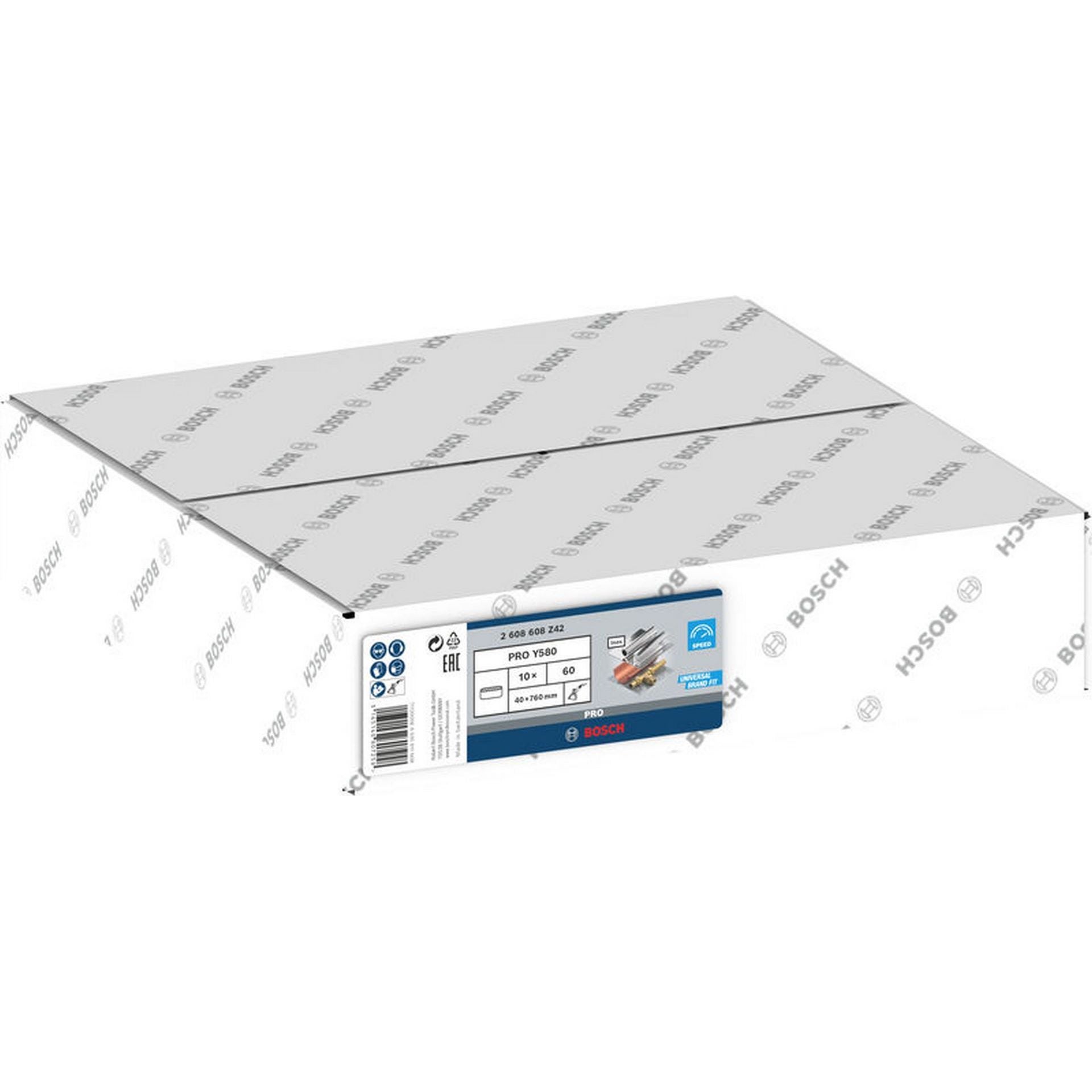 Bosch PRO Y580 Schleifband, 40 x 760 mm, 60, 10-tlg. #2608608Z42