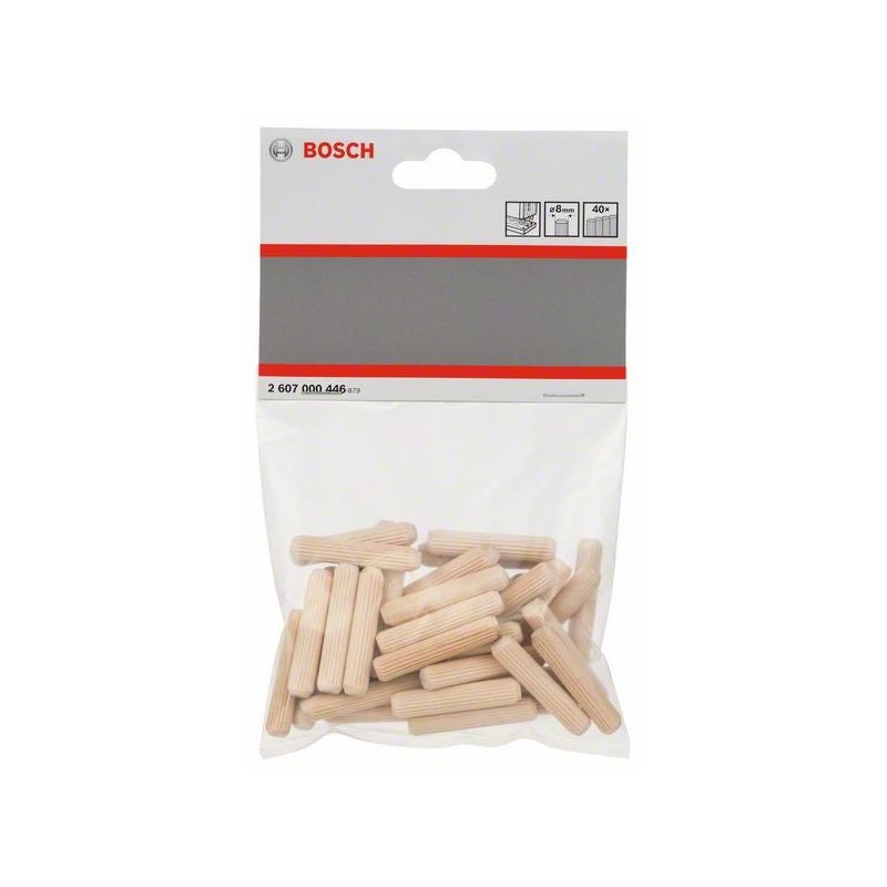 Bosch Holzdübel 8 mm, 40 mm, 40er-Pack #2607000446