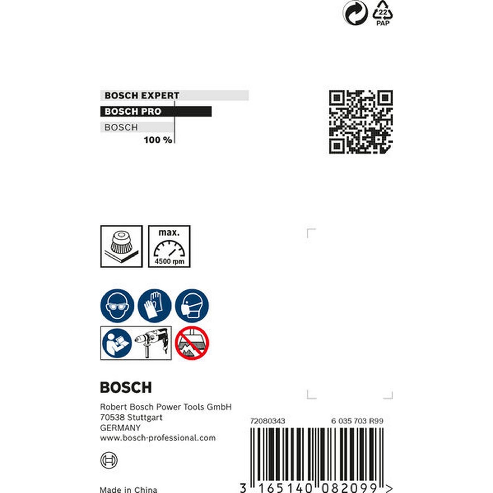 Bosch PRO Metal heavy Topfbürste, gerader Schaft, 65 x 0,5 mm #2608622050