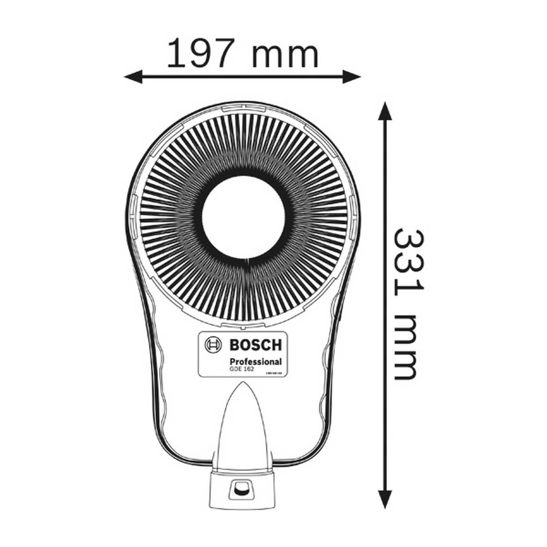 Bosch Absaugvorrichtung, Systemzubehör GDE 162 #1600A001G8