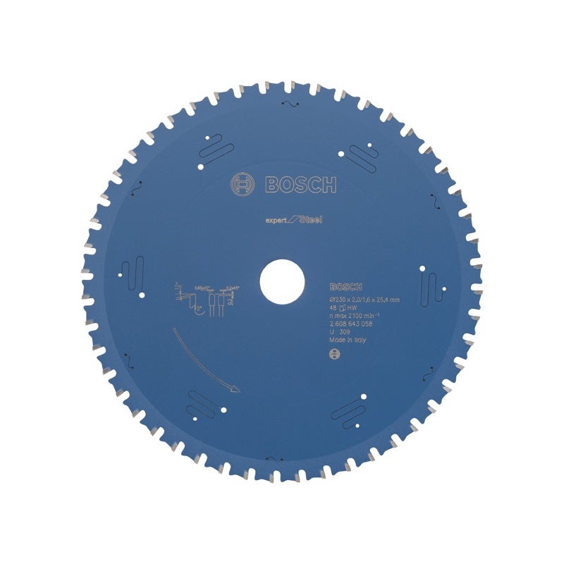 Bosch EXPERT Steel Kreissägeblatt, 230x2/1,6x25,4 mm, Z48 #2608643058