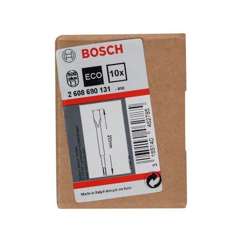 Bosch PRO SDS plus-4C Flachmeißelset, 20 x 250 mm, 10-tlg. #2608690131
